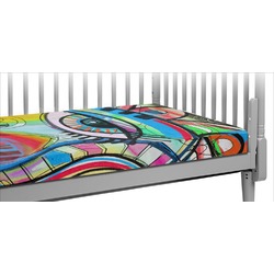 Abstract Eye Painting Crib Fitted Sheet