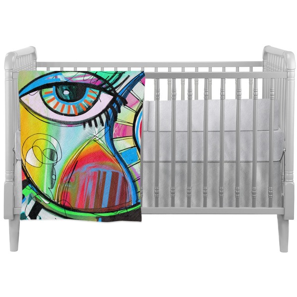 Custom Abstract Eye Painting Crib Comforter / Quilt