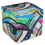 Abstract Eye Painting Cube Favor Gift Boxes