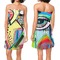 Abstract Eye Painting Custom Bath Wrap - Front & Back View