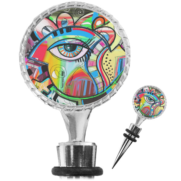 Custom Abstract Eye Painting Wine Bottle Stopper