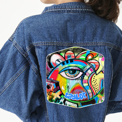 Abstract Eye Painting Twill Iron On Patch - Custom Shape - 3XL
