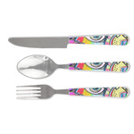 Abstract Eye Painting Cutlery Set