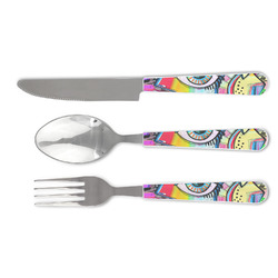 Abstract Eye Painting Cutlery Set
