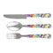 Abstract Eye Painting Cutlery Set - FRONT