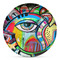 Abstract Eye Painting DecoPlate Oven and Microwave Safe Plate - Main