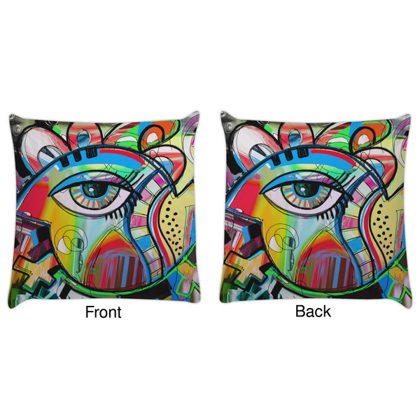 Abstract Eye Painting Decorative Pillow Case - Approval