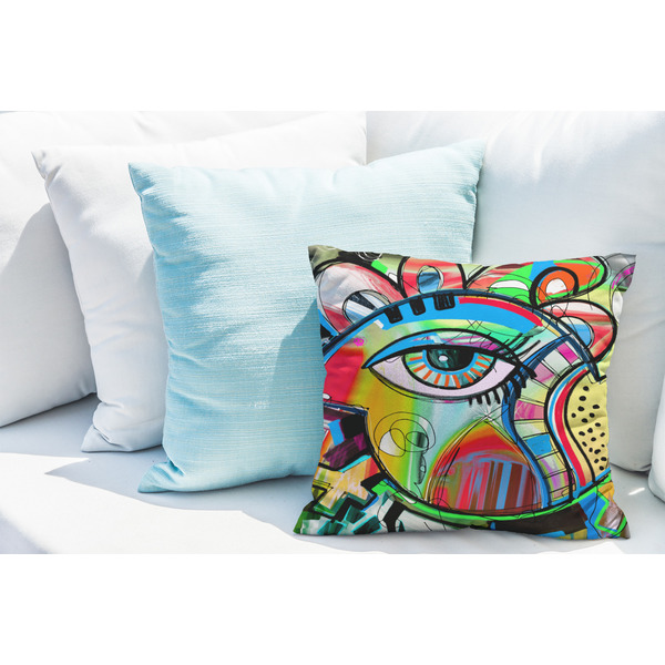 Abstract Eye Painting Decorative Pillow Case - LIFESTYLE 2