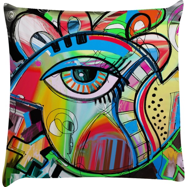 Custom Abstract Eye Painting Decorative Pillow Case