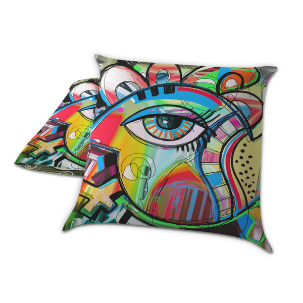 Abstract Eye Painting Decorative Pillow Case - TWO