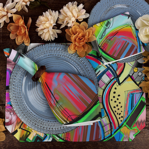 Abstract Eye Painting Dining Set