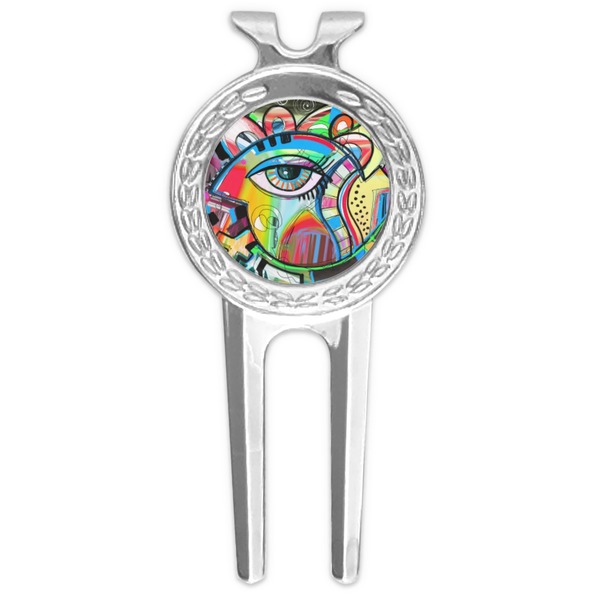 Custom Abstract Eye Painting Golf Divot Tool & Ball Marker