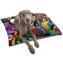Abstract Eye Painting Dog Bed - Large