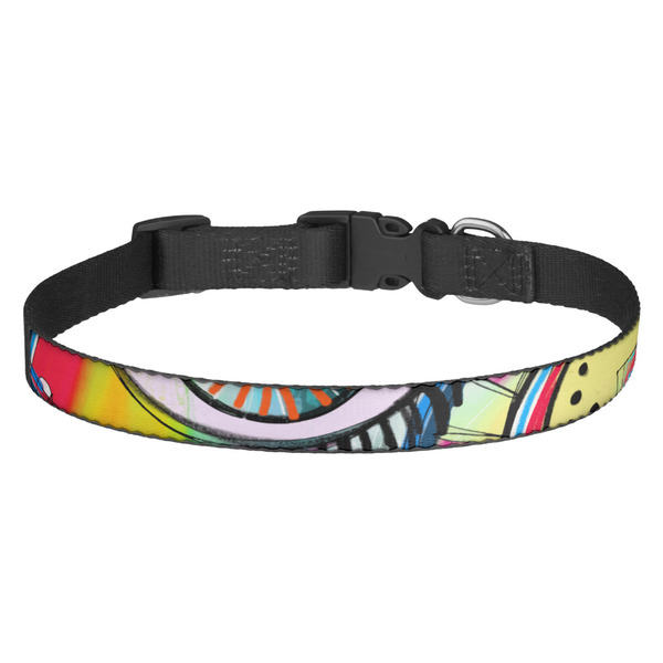 Custom Abstract Eye Painting Dog Collar
