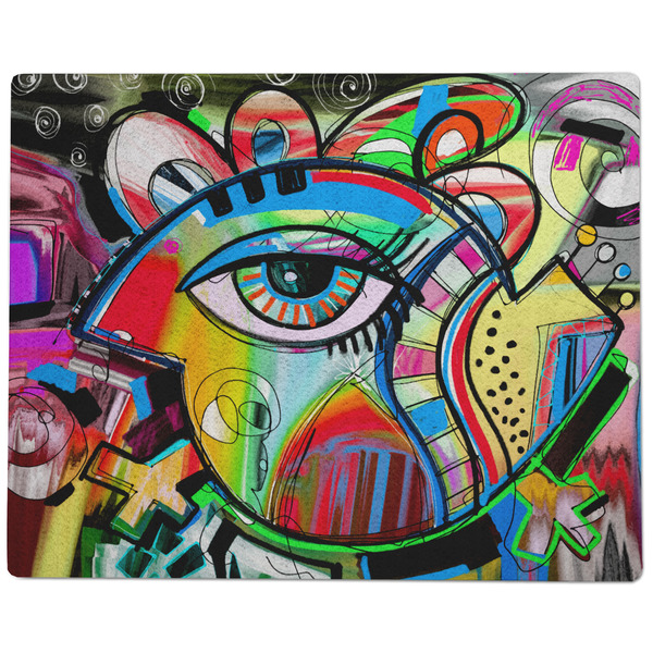 Abstract Eye Painting Dog Food Mat - Large without Bowls