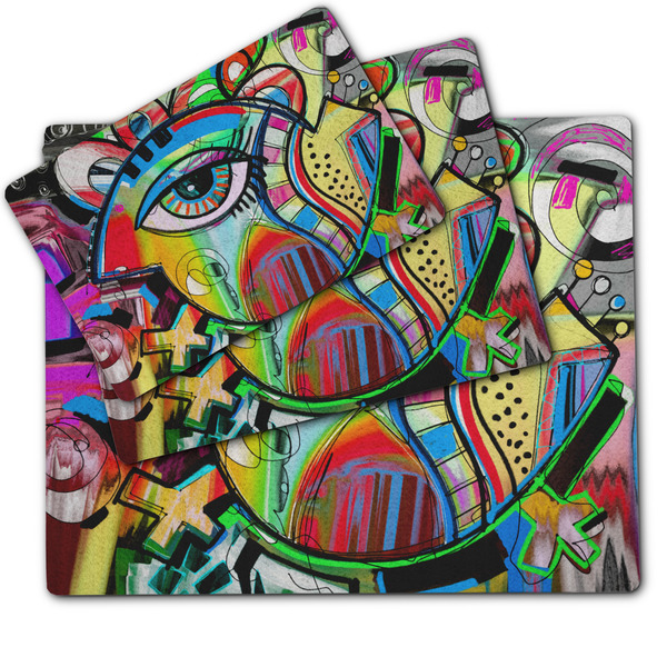 Abstract Eye Painting Dog Food Mat - MAIN (sm, med, lrg)