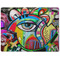 Abstract Eye Painting Dog Food Mat - Medium without bowls