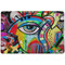 Abstract Eye Painting Dog Food Mat - Small without bowls