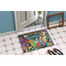 Abstract Eye Painting Door Mat Lifestyle