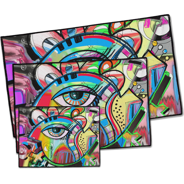 Abstract Eye Painting Door Mats - PARENT MAIN