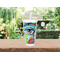 Abstract Eye Painting Double Wall Tumbler with Straw Lifestyle