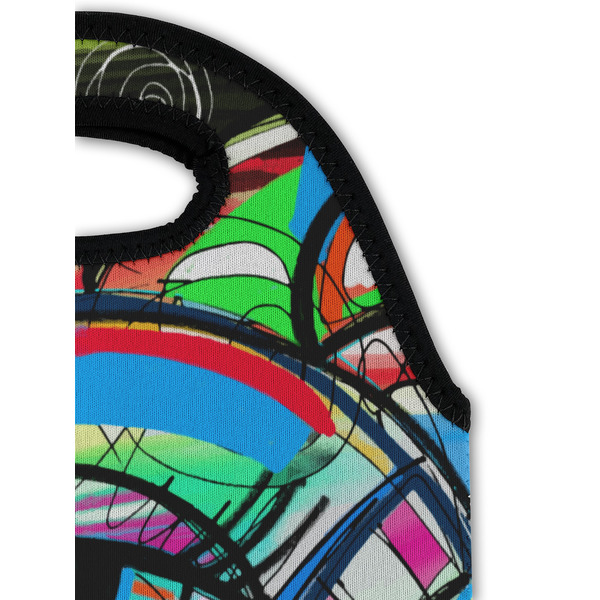 Abstract Eye Painting Double Wine Tote - Detail 1 (new)