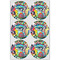 Abstract Eye Painting Drink Topper - Large - Set of 6