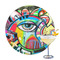 Abstract Eye Painting Drink Topper - Large - Single with Drink