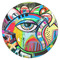 Abstract Eye Painting Drink Topper - Large - Single