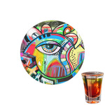 Abstract Eye Painting Printed Drink Topper - 1.5"