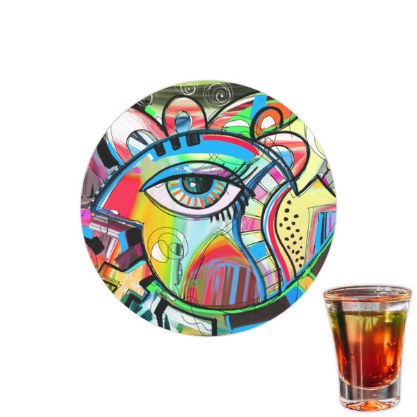 Custom Abstract Eye Painting Printed Drink Topper - 1.5"
