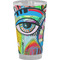 Abstract Eye Painting Pint Glass - Full Color - Front View