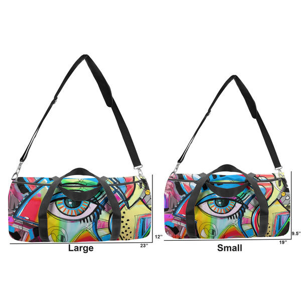 Abstract Eye Painting Duffle Bag Small and Large