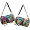 Abstract Eye Painting Duffle bag small front and back sides
