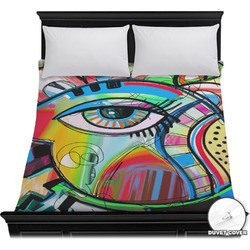 Abstract Eye Painting Duvet Cover - Full / Queen