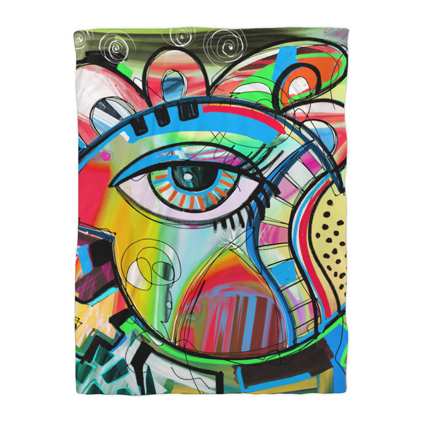 Abstract Eye Painting Duvet Cover - Twin XL - Front