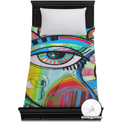 Abstract Eye Painting Duvet Cover - Twin XL