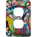 Abstract Eye Painting Electric Outlet Plate