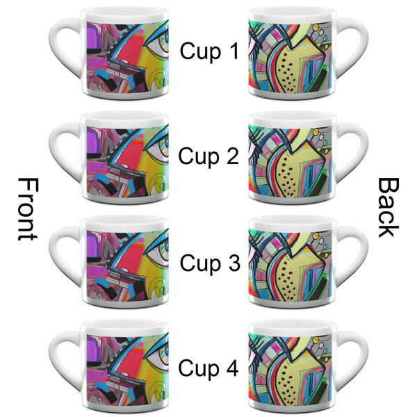 Abstract Eye Painting Espresso Cup - 6oz (Double Shot Set of 4) APPROVAL