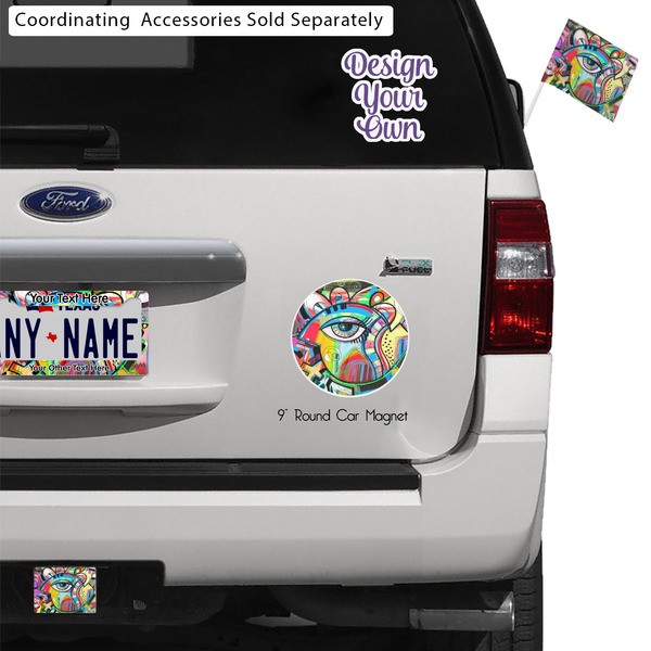 Abstract Eye Painting Exterior Car Accessories