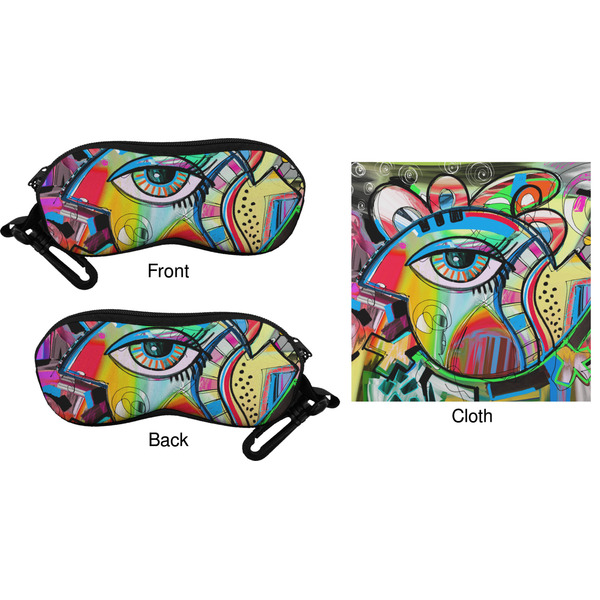 Abstract Eye Painting Eyeglass Case & Cloth (Approval)