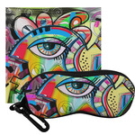 Abstract Eye Painting Eyeglass Case & Cloth