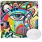 Abstract Eye Painting Wash Cloth with soap