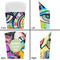 Abstract Eye Painting French Fry Favor Box - Front & Back View