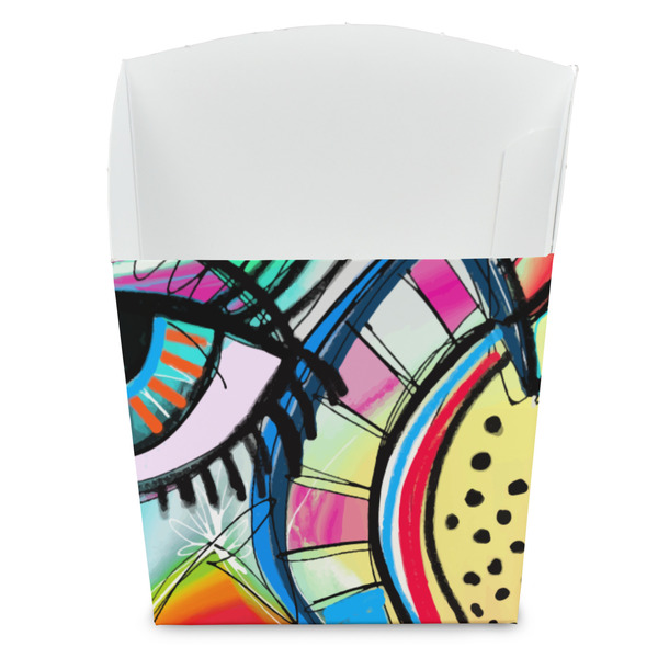 Custom Abstract Eye Painting French Fry Favor Boxes