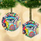 Abstract Eye Painting Frosted Glass Ornament - MAIN PARENT