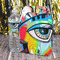 Abstract Eye Painting Gable Favor Box - In Context