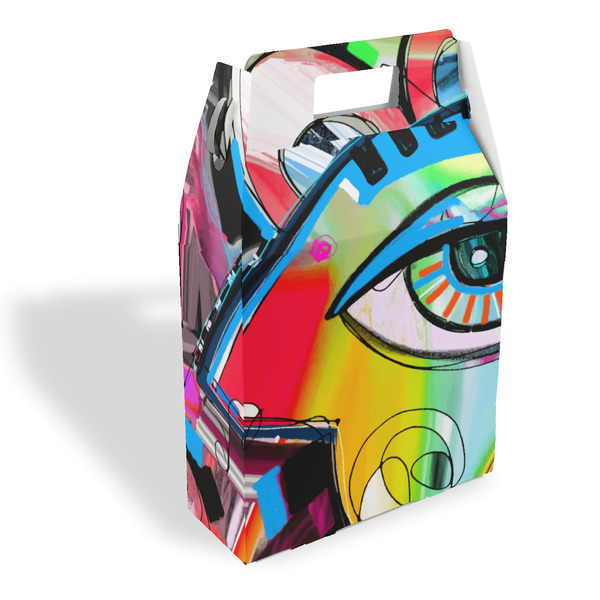 Custom Abstract Eye Painting Gable Favor Box