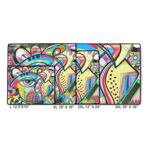 Abstract Eye Painting Gaming Mats - SIZE CHART