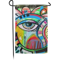 Abstract Eye Painting Small Garden Flag - Double Sided